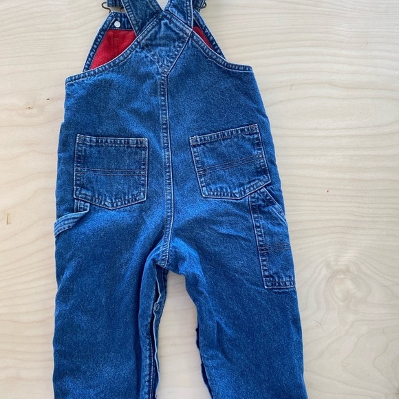 Old Navy Outlet Fleeced lined Jean Overalls 18-24 months (FK) - Picture 12 of 12